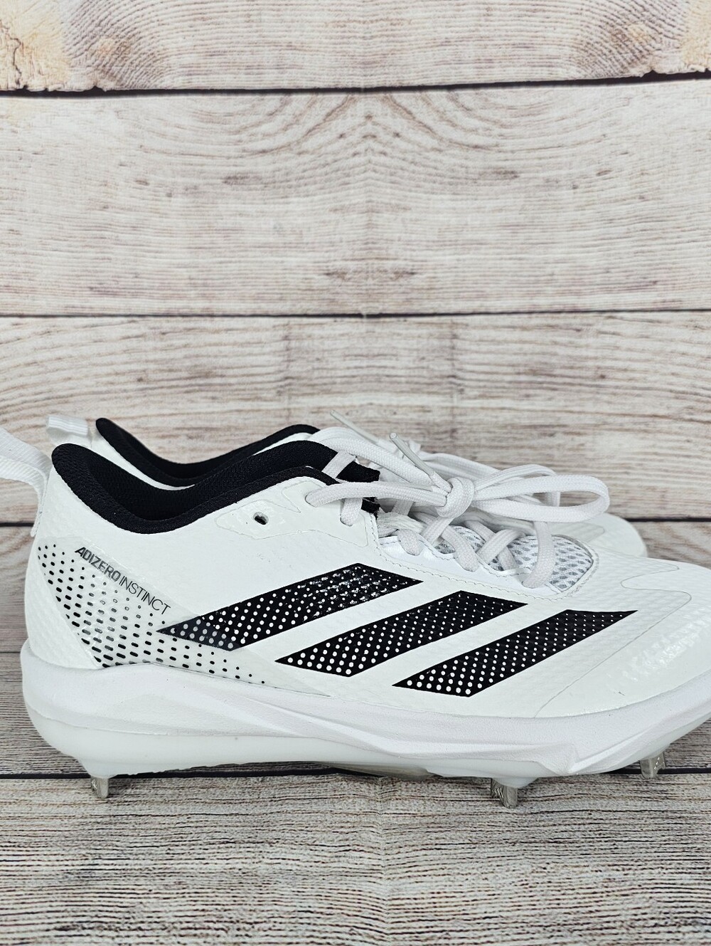 Adidas Adizero Instinct Softball Cleats Women's JH6785 White Black Size 6.5